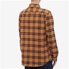 Fjällräven Men's Övik Heavy Flannel Shirt in Buckwheat Brown/Autumn Leaf