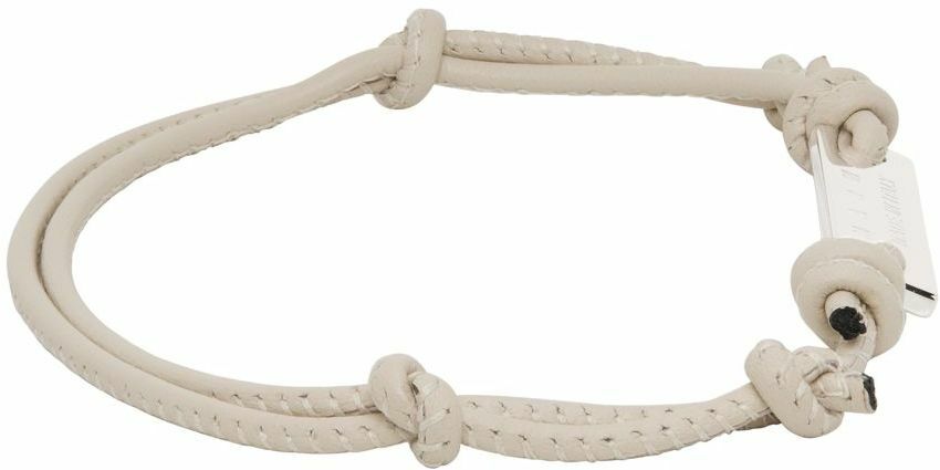 Marni Off-White Leather Bracelet
