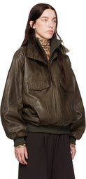 Isabel Marant Brown Dorry Leather Jacket