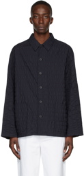 LE17SEPTEMBRE Navy Ripple Relaxed Jacket