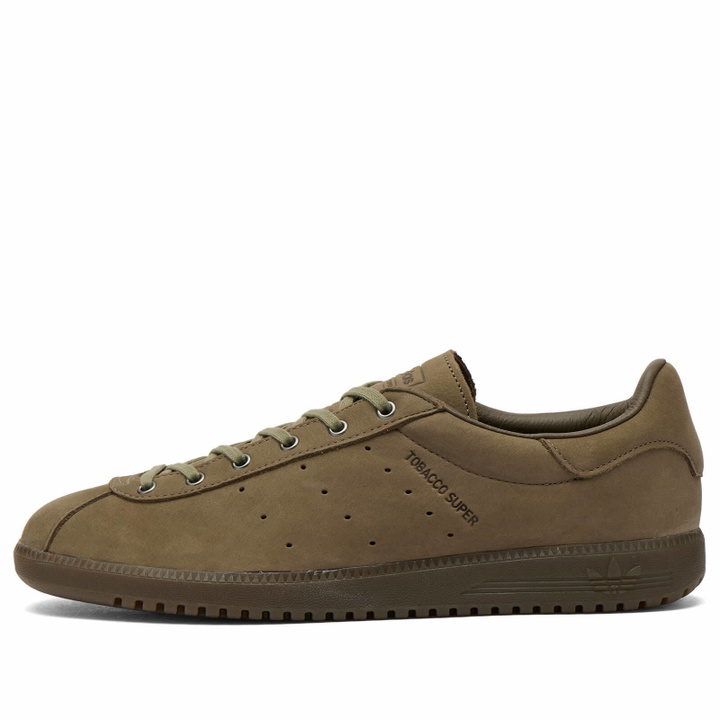 Photo: Adidas Men's Tobacco Super Sneaker in Blanch Brown/Dust Cargo/Trace Cargo