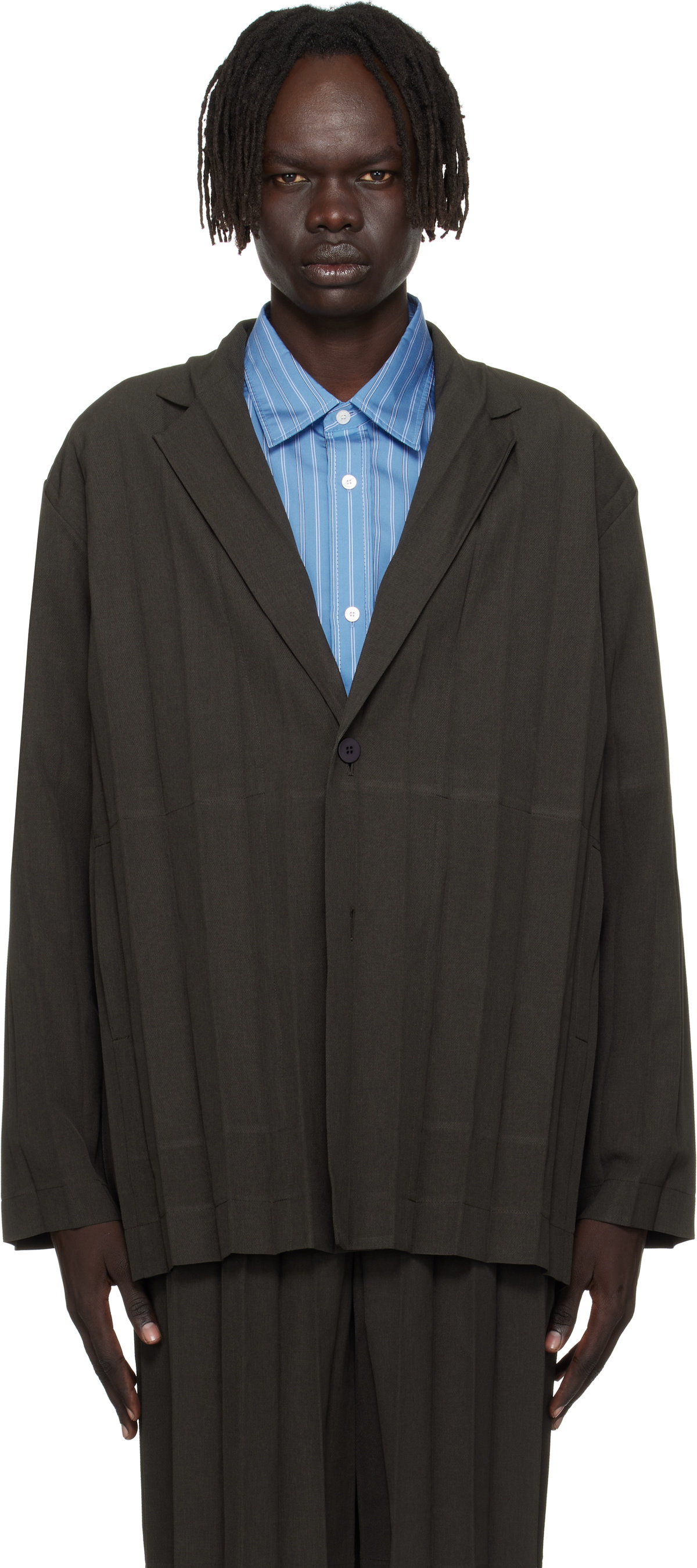 ジャケット・アウター HOMME PLISSE KINETIC SCULPTURE KINETIC SCULPTURE Jacket Black – ISSEY MIYAKE EU