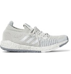 Adidas Sport - PulseBOOST HD LTD Stretch-Knit Running Sneakers - Gray