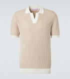 Orlebar Brown Horton crochet cotton polo sweater