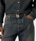 Fendi FF leather belt