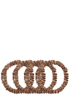 Slip Pure Silk Skinny Scrunchies - Light Brown