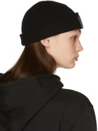 Yohji Yamamoto Black New Era Edition Cuffed Logo Patch Beanie