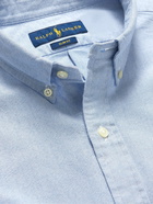 POLO RALPH LAUREN - Slim-Fit Button-Down Collar Logo-Embroidered Cotton Oxford Shirt - Blue