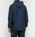 And Wander - Raschel Reflective-Trimmed Shell Hooded Jacket - Blue