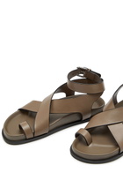 A.emery Jalen Leather Sandals Taupe