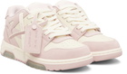 Off-White Pink & Off-White 'Out Of Office' Sneakers