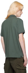 Moncler Green Patch Polo