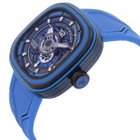Sevenfriday PS-Colored Carbon Automatic Day-Night Blue Dial Mens Watch PS3/04