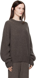 Aya Muse Taupe Crewneck Sweater