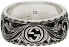 Gucci Silver Feline Head Ring