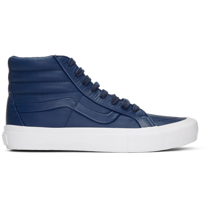 Photo: Vans Navy Stitch and Turn Sk8-Hi Reissue ST Sneakers 