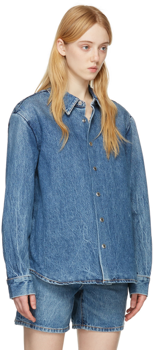 Alexander Wang Blue Denim Shirt Alexander Wang