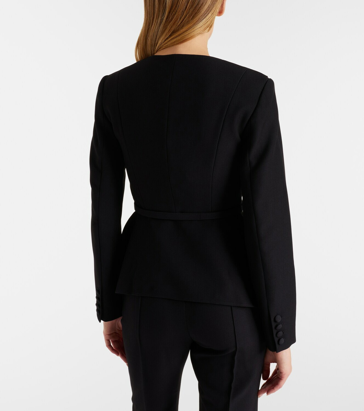 Roland Mouret Asymmetric draped crêpe blazer
