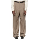 Valentino Taupe Wool Trousers