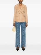 TAGLIATORE - Leather Double-breasted Jacket