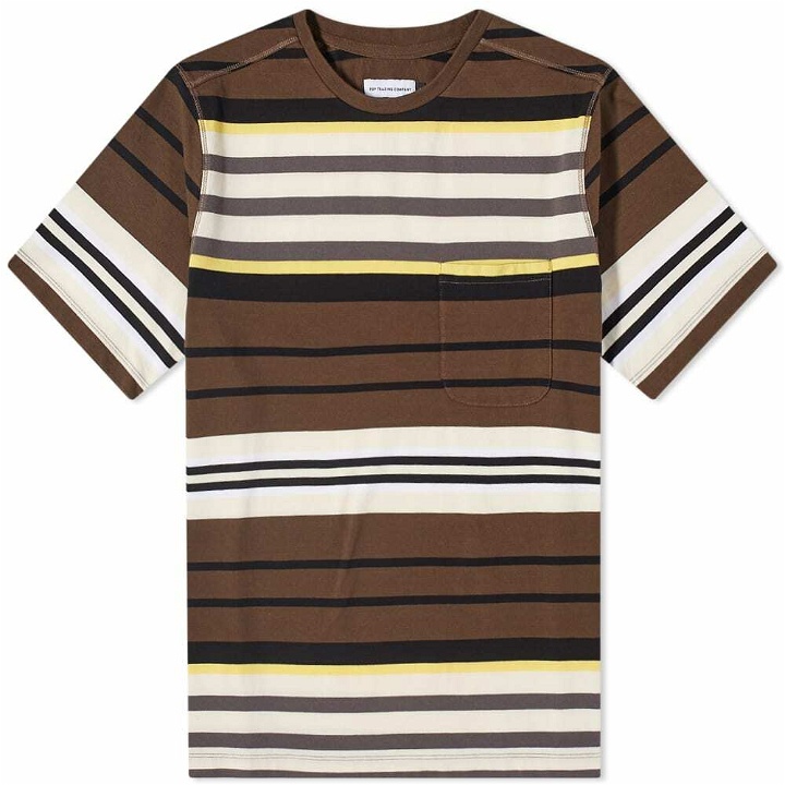 Photo: POP Trading Company Men's Striped Pocket T-Shirt in Delicioso