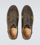 Christian Louboutin - Happyrui leather-trimmed sneakers