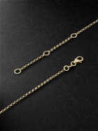 Foundrae - Double Tenet Heart Beat Gold and Ceramic Chain Necklace