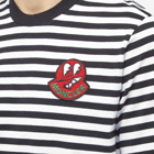 Moncler Men's Stripe T-Shirt in Dark Grey