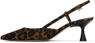 Gianvito Rossi Brown Ascent 55 Heels