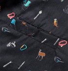 Lanvin - Camp-Collar Printed Cotton Shirt - Men - Black