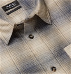 A.P.C. - John Checked Cotton-Flannel Shirt - Neutrals