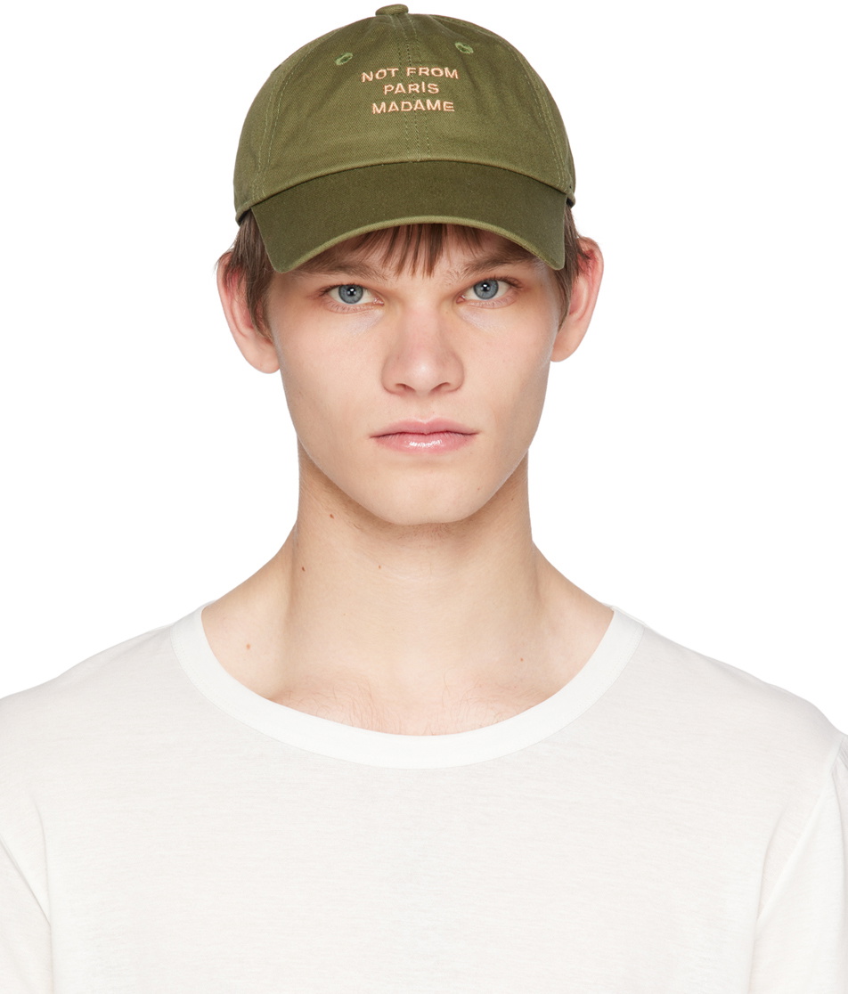 Drôle De Monsieur Khaki Slogan Cap Drôle de Monsieur