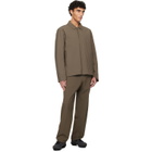 Veilance Taupe Lerus Insulated Tech Wool Jacket