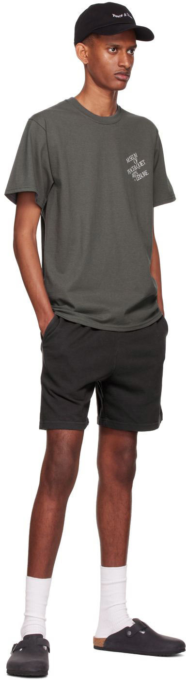 Museum of Peace & Quiet Black Cotton Shorts