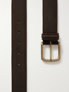 ANDERSON'S - 3.5cm Nubuck Belt - Brown
