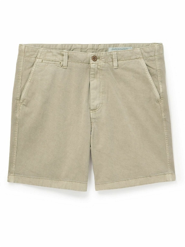 Photo: Outerknown - Nomad Straight-Leg Organic Cotton-Twill Chino Shorts - Neutrals