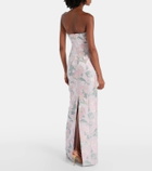 Markarian Odessa floral brocade corset gown