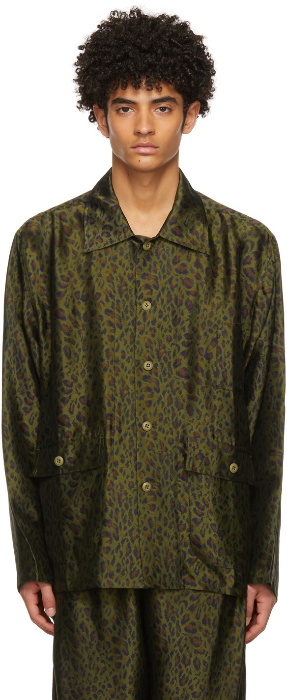 South2 West8 Khaki Leopard Hunting Shirt South2 West8