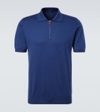 Kiton Cotton half-zip polo shirt