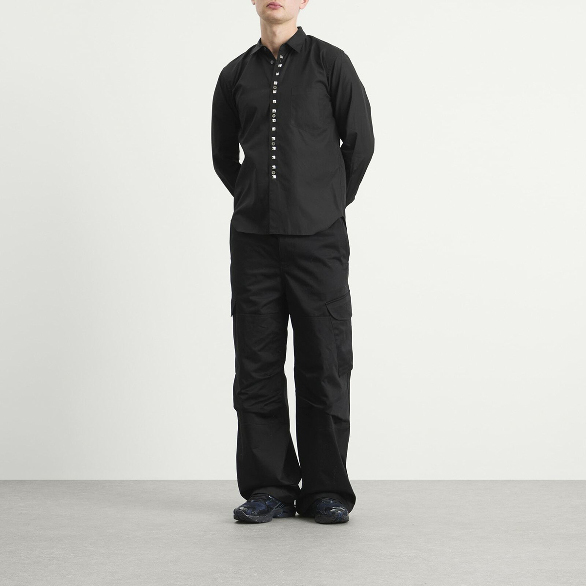 Comme des Garçons Men's Studded Shirt in Black