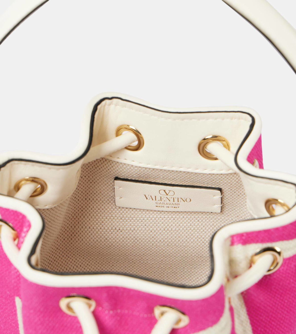 Valentino Garavani VLogo Starfish Mini canvas bucket bag