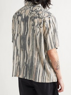 OUR LEGACY - Printed Cotton and Linen-Blend Shirt - Green