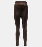 Dolce&Gabbana High-rise vinyl leggings