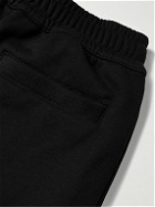 Burberry - Tapered Logo-Print Cotton-Jersey Sweatpants - Black
