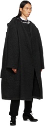 Comme des Garçons Homme Plus Reversible Black Wool Coat