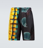 Dries Van Noten - Printed swim shorts