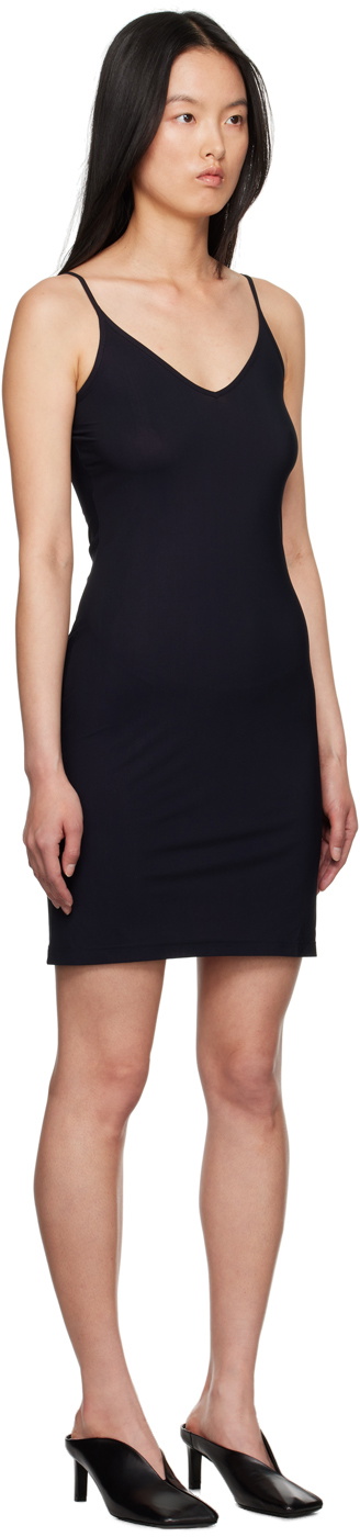 Jil Sander Black Slip Mini Dress