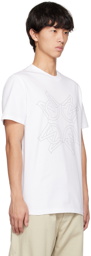 Moncler White Monogram T-Shirt