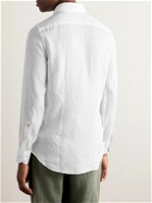 Incotex - Slim-Fit Linen Shirt - White
