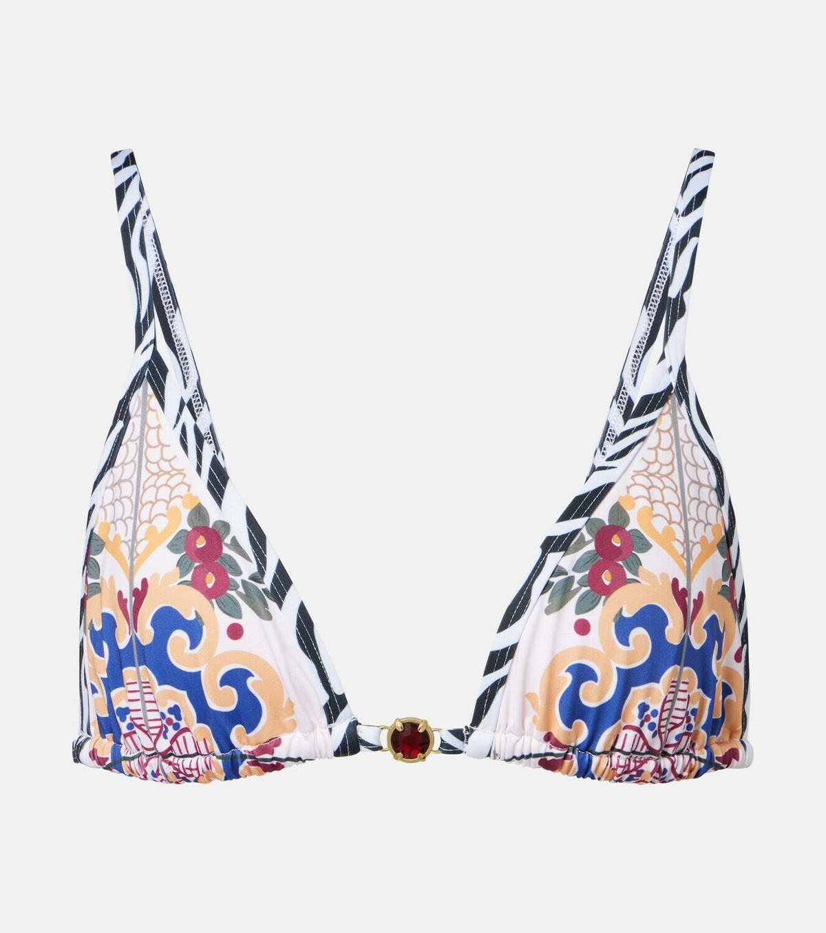 Bananhot Pracy embellished printed bikini top